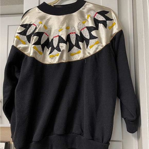 Vintage penguin sweatshirt or costume sweatshirt ugly Christmas sweater - Picture 8 of 9